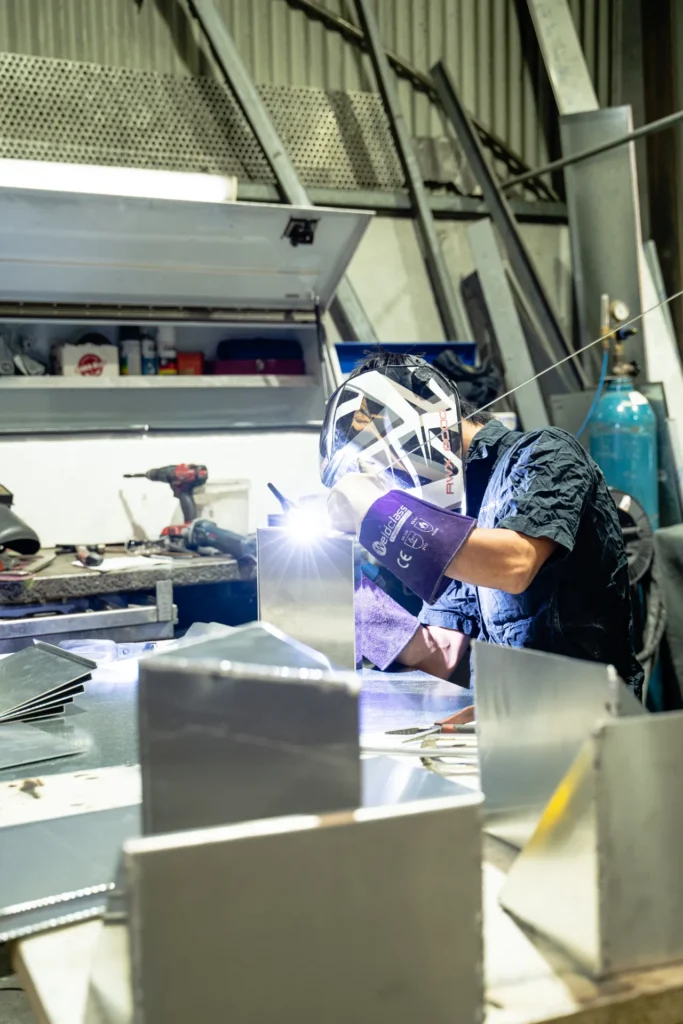 Professional Photography of Sheet Metal Welding in Osborne Park, WA
